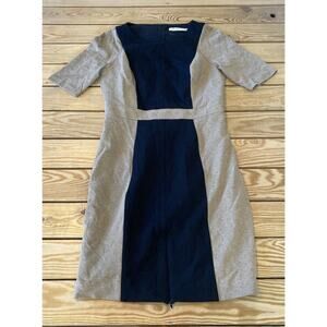 Trina Turk Colorblocked Short Sleeve Dress Size Medium Women’s Brown Black